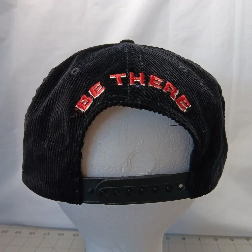 1995 Australian Motorcycle Grand Prix Cap Black Corduroy 6 Panel Snap Back
